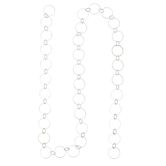 12 Pack: 24&#x22; Silver Chain with Open Links by Bead Landing&#x2122;